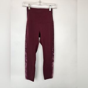 Lululemon Align Legging Super High Rise Crop Velvet Size 4.